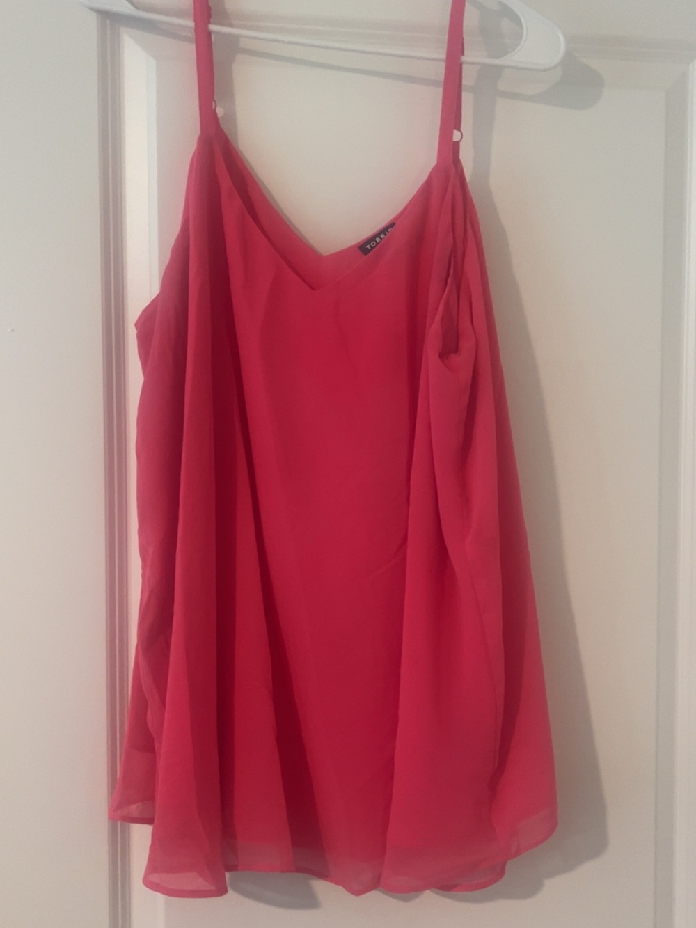 NWOT torrid Coral-Pink Spaghetti Strap Camisole